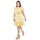 thumbnail image 2 of Vestido floral con volantes Roman Fashion /Tallas Extras, 4236 (Amarillo flores) amarillo 42, 2 of 5