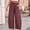 Brown, variant on JFGHDG Womens Polka Dot Wide Leg Pants Summer Boho Beach Vacation Elastic Waist Palazzo High Waist Casual Lounge Pants with Pockets Beige L