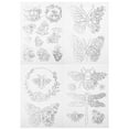 thumbnail image 2 of MOVTOTOP Hand Sewing Stabilizers, 4 Sheets Water Soluble Stabilizer Embroidery Patterns Water Soluble Sheet Embroidery Sewing Material Diy Sewing Supply For Clothes, 2 of 8