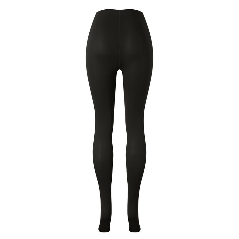 Pgeraug leggings for women Woman Leisure High Waist Trousers Tight Silk  Stockings pants for women Black One Size 