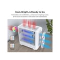 thumbnail image 4 of MONTECH X5- ATX Mid-Tower Gaming PC Case, High Airflow, 3x 140mm and 1x 120mm ARGB Fans Pre-installed, Glass Side Panel, Carbon Print Accents, GPU Holder Included, White, 4 of 8