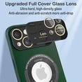 thumbnail image 5 of Magnetic for iPhone 15 Case Compatible with Magsafe [Glass Lens Camera Protector] Shockproof Hard PC Matte Back Protective Soft TPU Edge Phone Cases for iPhone 15 Dark Green, 5 of 14
