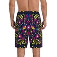 thumbnail image 5 of Cauagu Colorful Mexican Print Pajama Bottoms for Men Sleep Pajama Shorts Elastic Waistband Sleep Pajama Short Men's PJ Shorts -XX-Large, 5 of 6