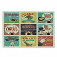 thumbnail image 1 of Circus Cutting Board, Composition of Old Circus Carnival Magicians Old Fashioned Nostalgic, Decorative Tempered Glass Cutting and Serving Board, Small Size, Multicolor, by Ambesonne, 1 of 1