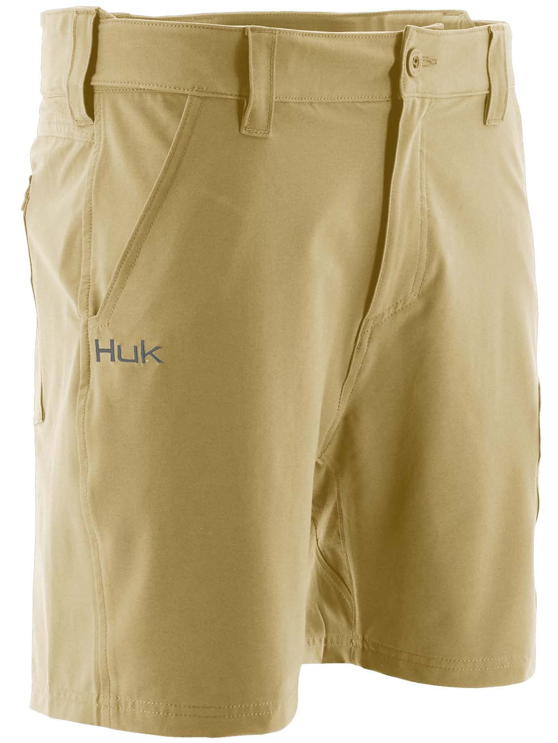 3X-Large Huk Mens Standard Rogue 18 Quick-Drying Performance Fishing Shorts Bone