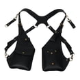 thumbnail image 4 of Armpit Bag Doble Bandolera con Correa Ajustable Bolsillo Interior para Teléfono Diseño Antirrobo y Material de PU Adecuado para Hombres y Mujeres en Trabajo Hogar Viajes Negro, 4 of 8