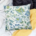 thumbnail image 2 of BANET Green Pattern Throw Pillow Cases Short Plush Pillow Case Cushion Cover Velvet Soft for Sofa Home Outdoor 22x22in, 2 of 5