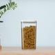 thumbnail image 1 of Recipiente hermético para almacenar alimentos, envase de plástico transparente de cereales de una pieza con tapa fácil de cerrar para organizar la despensa, sin BPA, 1950 ml, 1 of 6