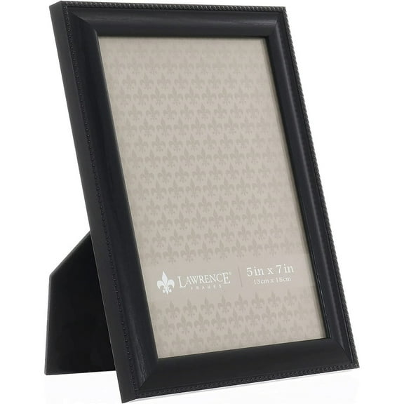 5x7 Black Picture Frame - Classic Bead Border