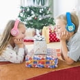 thumbnail image 2 of Riwbox Baosilon CB-7S Cat Kids Headphones Wireless/Wired with Mic, Light Up Bluetooth Headphones Over Ear Volume Limited Safe 75/85/95dB with TF-Card, Children Headphones for School(Purple&Pink), 2 of 8