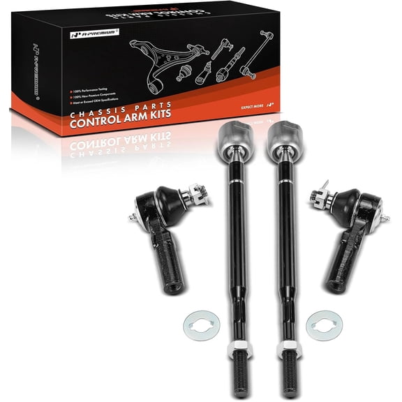 A-Premium Set of 4, Front Inner Outer Tie Rod End Kit, Compatible with Honda Odyssey 2011-2017