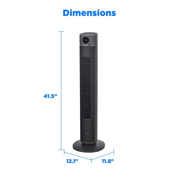Midea 42-Inch Tower Fan Smart WiFi Enabled with 12 Speed Settings