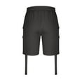 thumbnail image 6 of XuJwPNcy Men's Outdoor Lightweight Hiking Shorts Solid Color Drawstring Sports Casual Shorts Knee Length Cargo Shorts, 6 of 6