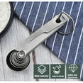 thumbnail image 2 of 10 Pieces Measuring Spoons Coffee Milk Scale Spices Spoons Stainless Powder Teaspoons Food Scale Scoops Kitchen Baking Tools, 430 Stainless Steel, 2 of 8