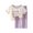 White, variant on Ruyang Kids Girls 2 Piece Outfits Short Sleeve 'I HAVE TO GO TO SCHOOL' Graphic Tee and Drawstring Pants Loose Fit Lounge Set