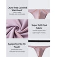 thumbnail image 4 of Kudavo Men's Underwear G-String Quick-Drying Bikini T-Back Stretchy All Day Comfort Multi01/3pack S, 4 of 9