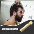 thumbnail image 2 of MasteelfCA Men Beard Comb Portable Pocket Comb Zinc Alloy Comb Hair Comb Durable Comb, 2 of 7