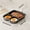 Black, variant on Three-Egg Nonstick Square Frying Pan with Handle and Basting Brush Set, Multi-Purpose Kitchen Pan for Eggs, Burgers, Pancakes, and Omelets, Dishwasher Safe, Durable Iron Base