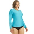 thumbnail image 4 of Sporti Women's Plus Size L/S UPF 50+ Rash Guard, Crew Neck, Long Sleeve (Women's Plus), 4 of 8