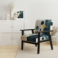 thumbnail image 2 of Designart "Teal Yellow Mid Century Minimalist Rain I" Upholstered Abstract Collages Accent Chair and Modern & Contemporary Arm Chair - Multiple Color & Pattern, 2 of 7