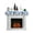 Blue, variant on Christmas Snowman Mantel Scarf Fireplace Decorations for Living Room, Xmas Winter Snowflakes Tree Forest Blue Fireplace Mantel Scarf Cover Runner for Halloween/Thanksgiving/Christmas Decor 60"x17"