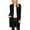 Black, variant on Women's Casual Longs Sleeves Side Pockets Loose Fit Basic Open Front Solid Cardigan