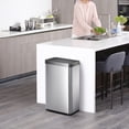 thumbnail image 4 of EKO Bote de basura Inteligente Mirage X 80 L con Sensor Automatico para cocina baño oficina Acero inoxidable, 4 of 5