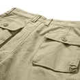 thumbnail image 4 of Slim Shorts for Men Solid Color Multi Pocket Workwear Five Quarter Pants Outdoor Casual Fashion Shorts Men's Breathable Athletic Shorts, 4 of 9