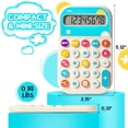 thumbnail image 2 of Deli Portable Calculator, Small Cute Pocket Calculator with Large Screen Display for School Home Office, Ideal for Educational Levels from Elementary to College, 2 of 8
