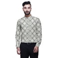 thumbnail image 1 of BESTMAN Kurta-Shirt Court pour Homme, Inde, Imprimé, Manches Longues Retroussables, 1 of 6