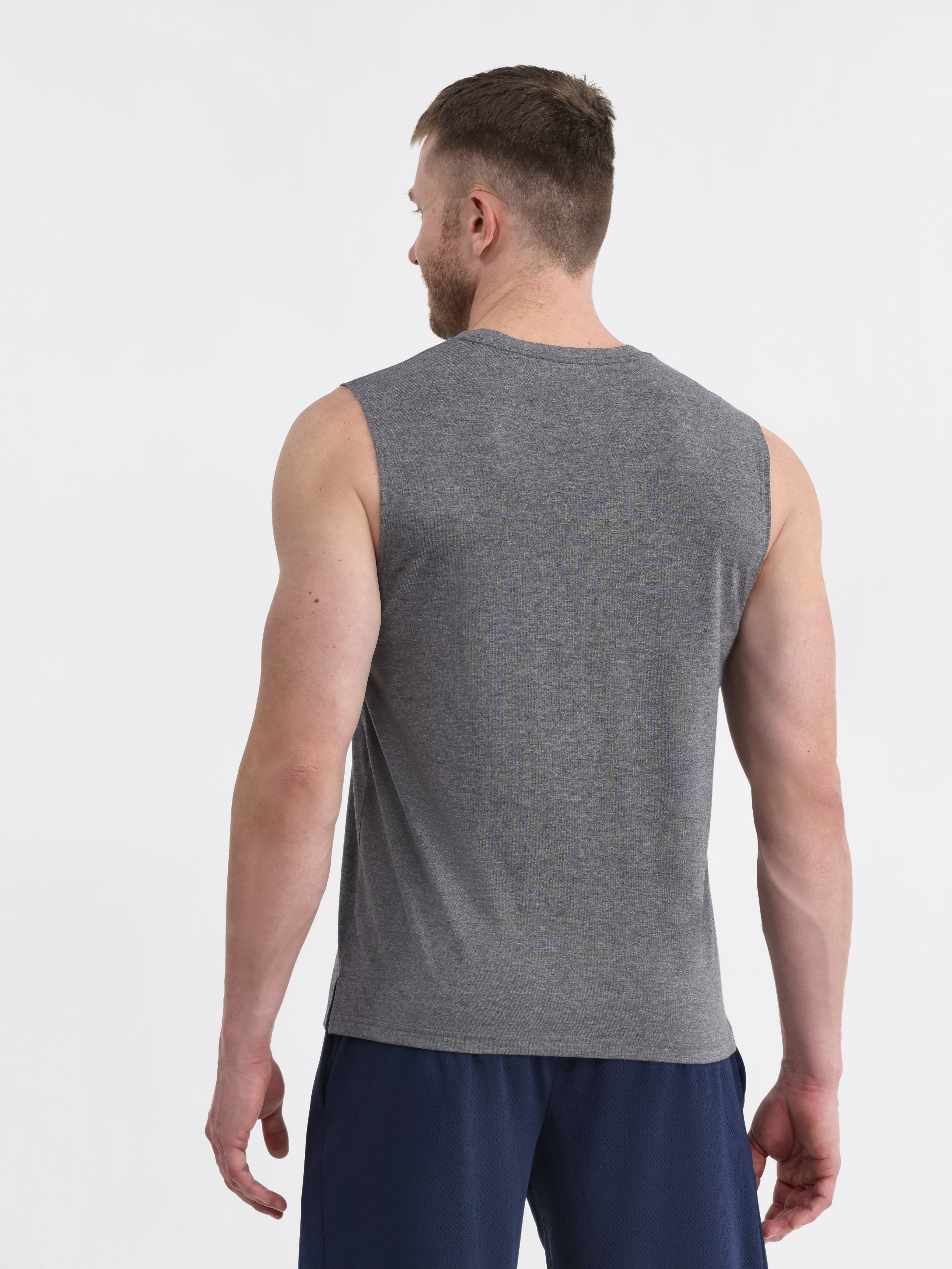 Athletic Works Men's and Men's Big & Tall Tri-Blend Muscle Tee, Sizes XS-4XLT