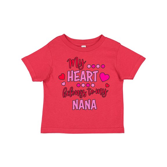 Inktastic My Heart Belongs to My Nana Boys or Girls Toddler T-Shirt