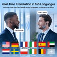thumbnail image 2 of Cillso 2026 AI Translation Earbuds Real Time, 163-Language Translator Earbuds, No Subscription, Bluetooth 5.4 ENC Translation Headphones for iOS Android, Travel, Business & Learning, 2 of 8
