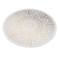 thumbnail image 2 of Round Microfiber Mandala Beach Towel Hippie Boho Beach Towel with Tassels Oversized Wrap Blanket Tr, 2 of 5