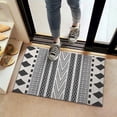 thumbnail image 2 of White Geometric Diamond Chevron Pattern Door Rugs,Washable Non Slip Door Mats Indoor,Decorative Door Mats,Entry Mat Indoor for Entrance,Bedroom,Kitchen,Bathroom,16"x24", 2 of 6