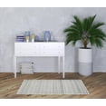 thumbnail image 2 of 3' X 5' Charcoal Geometric Flatweave Handmade Distressed Area Rug, 2 of 5