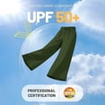 thumbnail image 5 of LJEFF Girls Drawstring Trousers, Casual Elastic Waist Lightweight Comfort Baggy Summer Beach Pants Green Size 12, 5 of 9