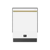 Forno Romano Espresso 24-Inch Built-In Dishwasher, White Finish, Stainless Steel Tub, 49 dBA, Energy Star Certified