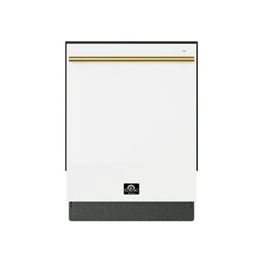 Forno Romano Espresso 24-Inch Built-In Dishwasher, White Finish, Stainless Steel Tub, 49 dBA, Energy Star Certified