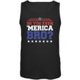 thumbnail image 1 of 4th of july do you even 'merica bro? black adult tank top, 1 of 1