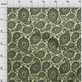 thumbnail image 3 of oneOone Polyester Spandex Greenish Beige Fabric Asian Paisley Block Quilting Supplies Print Sewing Fabric By The Yard 56 Inch Wide, 3 of 4