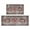 Bohemian Brown Ethnic, variant on Bohemian Brown Ethnic Design Rug Kitchen Rugs and Mats Sets Of 2,Kitchen Decoration Rugs,Rubber Backing Non-Slip Floor Mat for Sink Washable Waterproof Laundry Room Runner Rugs