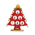 thumbnail image 3 of de Navidad de madera, decoración de escritorio, Mini decoración de de Navidad, divertidos adornos navideños para el aniversario del hogar Rojo Pequeño BLESIY Árbol de mesa, 3 of 8