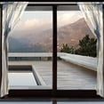 thumbnail image 4 of BZSMCE Window Curtain Panels Set Of 2 In Azure Swallows Printed, 4 of 4