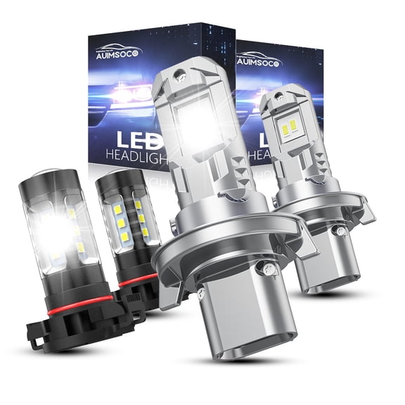 For Dodge Grand Caravan 2010 LED Headlight 9008 2504 Bulbs Conversion, Plug & Play