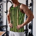 thumbnail image 6 of Haiem Green Bamboo Fence1 Men Workout Tank Top Gym Bodybuilding Sleeveless Muscle T Shirts Athletic Tank Breathable Workout Shirt-X-Large, 6 of 8