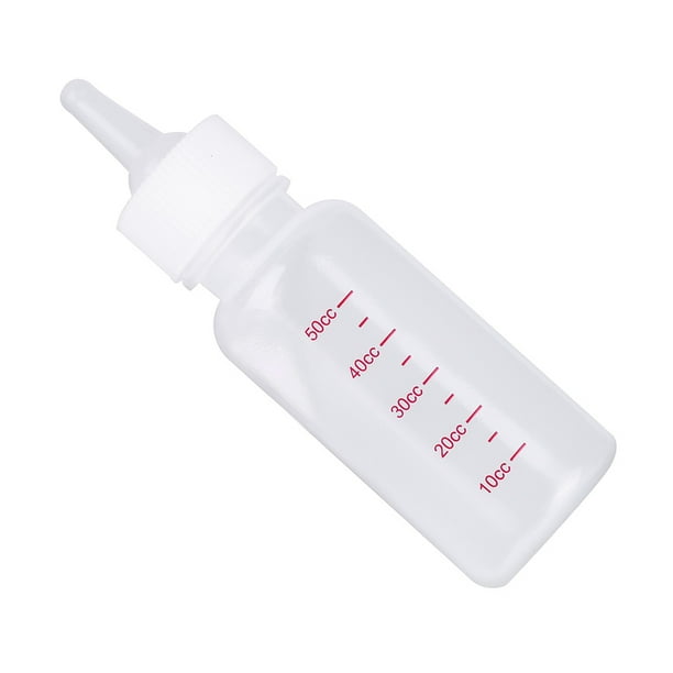Leche 50 ml Mascota Recién Nacida Cachorro Pequeño Gato Gato Gatito Alimentando Leche Alimentador de Leche Con Cepillo