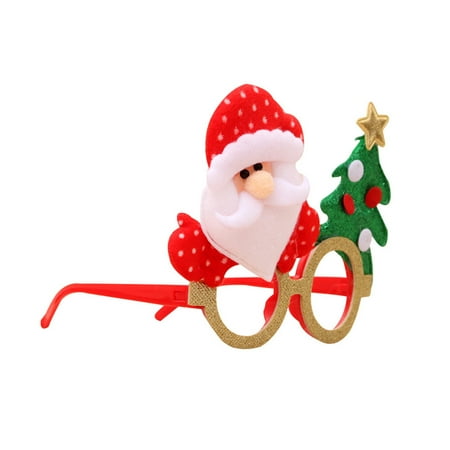 

Christmas Santa Claus Eyeglasses Cartoon Fun Glasses Favors Costume Accessory Party Decoration Gifts for Kids