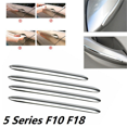 thumbnail image 4 of 8 Pcs Chromé Acier Inoxydable Poignée Extérieure Moulure Garniture Couvercle pour Portes Extérieures 5 Séries F10 F18, 4 of 10