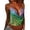 Army Green, variant on Women's Tanks Beaded Chain Print Sleeveless Backless Crop Top for Clubwear Adjustable Straps Sleeveless Top Women's Fashion Tanks Sky Blue S